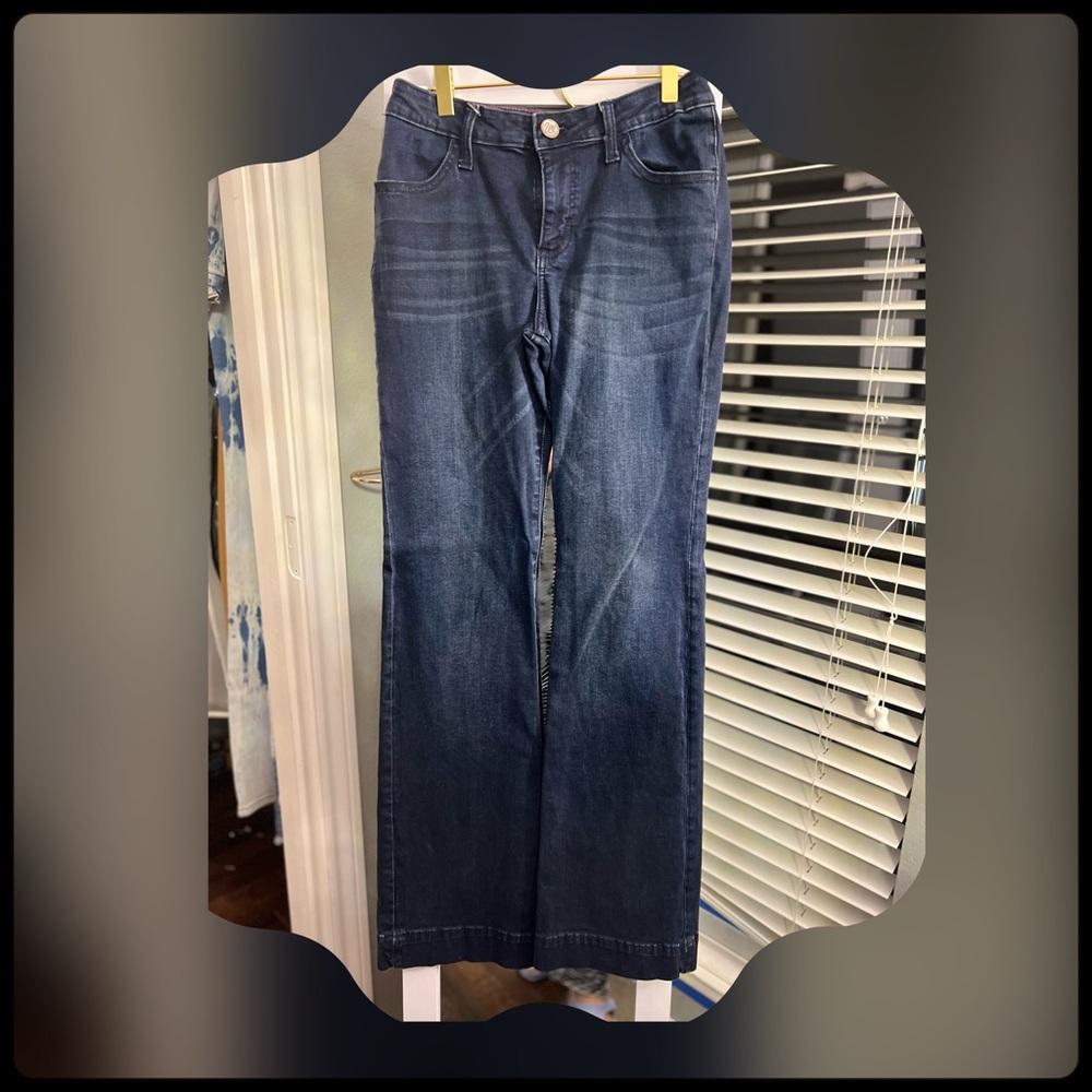 Wrangler Retro Women's Mae Wide Leg Trouser Jeans size 7/8 x 34 STYLE #09MWWBE